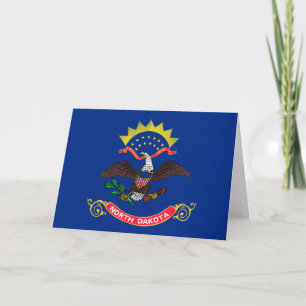 Flagge von North Dakota, North Dakotanische Flagge Karte