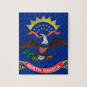 Flagge von North Dakota Puzzle