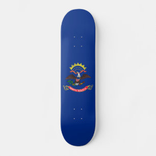 Flagge von North Dakota Skateboard