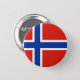 Flagge von Norwegen Button (Vorne & Hinten)