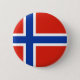 Flagge von Norwegen Button (Vorderseite)