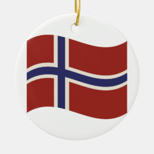 Flagge von Norwegen Keramik Ornament