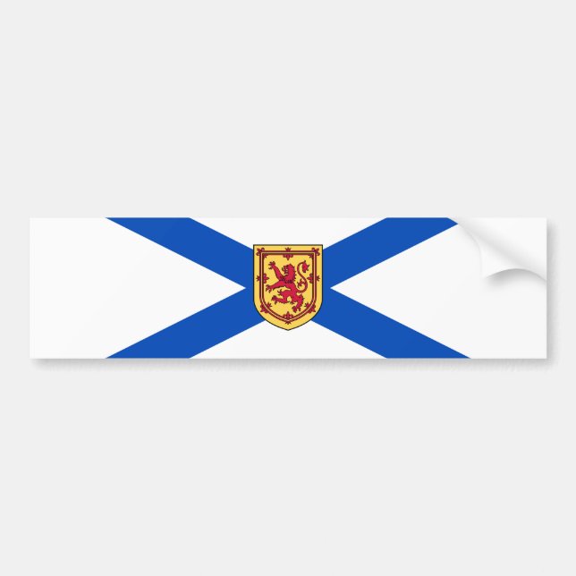 Flagge von Nova Scotia (kanadische Provinz) Autoaufkleber (Vorne)