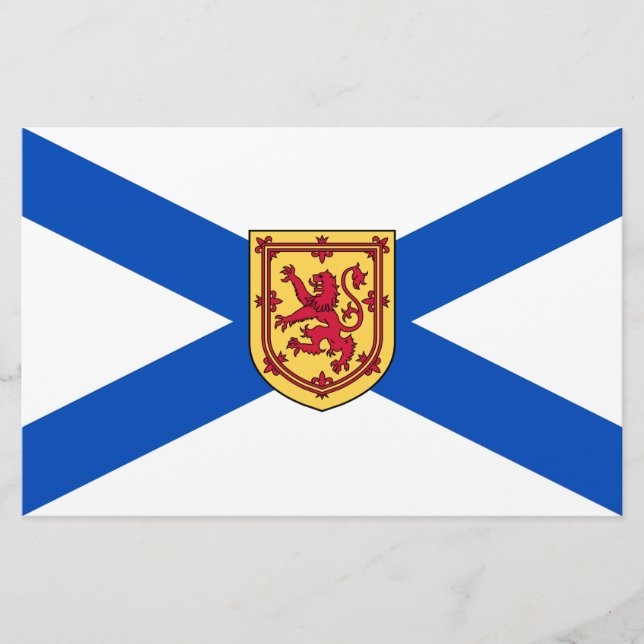 Flagge von Nova Scotia (kanadische Provinz) Briefpapier (Vorderseite)