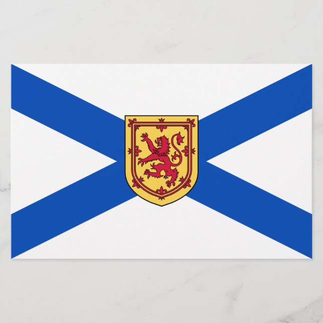 Flagge von Nova Scotia (kanadische Provinz) Briefpapier (Vorderseite)