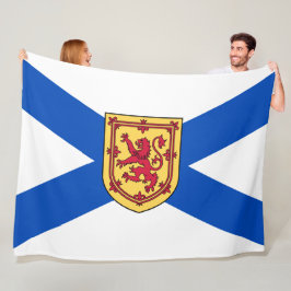 Flagge von Nova Scotia (kanadische Provinz) Fleecedecke