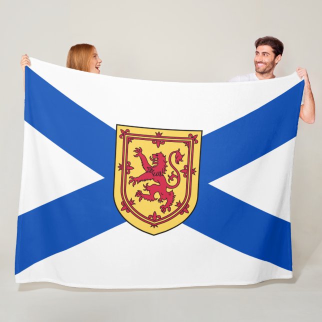 Flagge von Nova Scotia (kanadische Provinz) Fleecedecke (Beispiel)