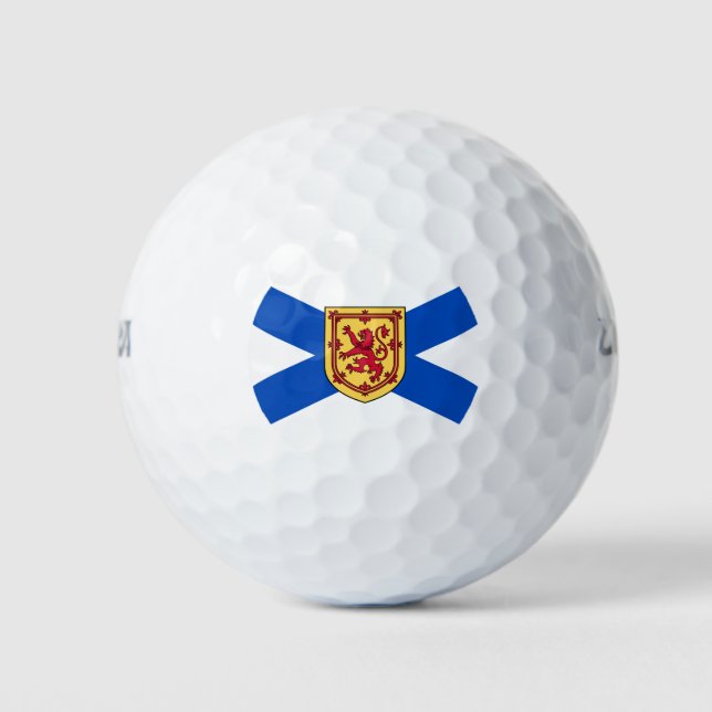 Flagge von Nova Scotia (kanadische Provinz) Golfball (Vorderseite)