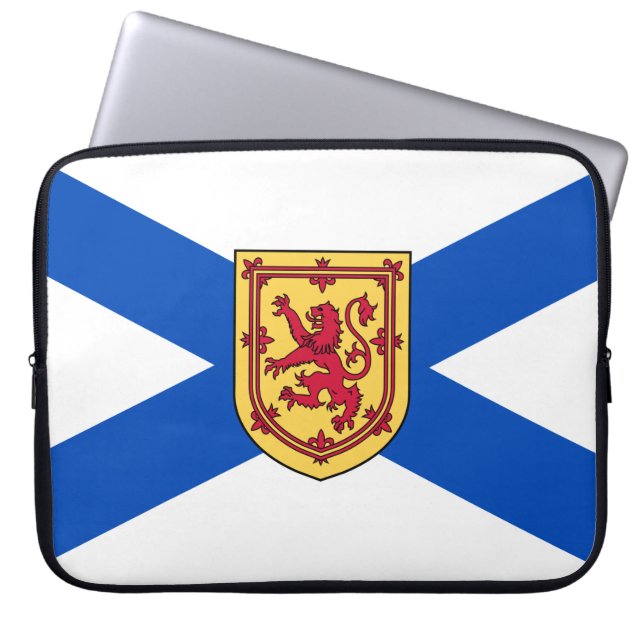 Flagge von Nova Scotia (kanadische Provinz) Laptopschutzhülle (Vorderseite)