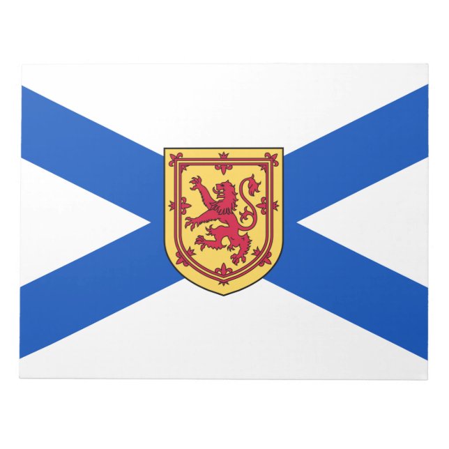 Flagge von Nova Scotia (kanadische Provinz) Notizblock (Vorderseite)