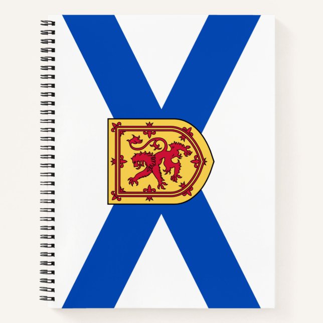 Flagge von Nova Scotia (kanadische Provinz) Notizbuch (Vorderseite)