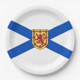 Flagge von Nova Scotia (kanadische Provinz) Pappteller