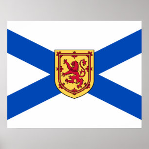 Flagge von Nova Scotia (kanadische Provinz) Poster