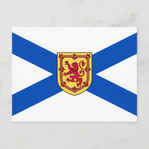 Flagge von Nova Scotia (kanadische Provinz) Postkarte