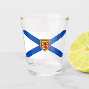 Flagge von Nova Scotia (kanadische Provinz) Schnapsglas
