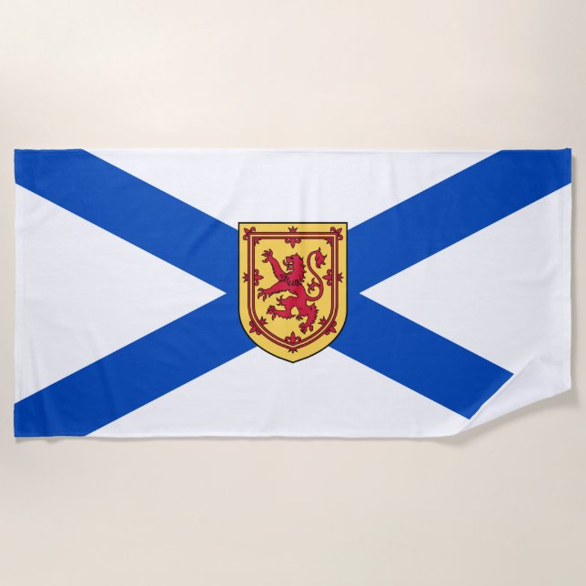 Flagge von Nova Scotia (kanadische Provinz) Strandtuch (Vorderseite)