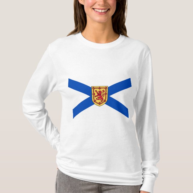 Flagge von Nova Scotia (kanadische Provinz) T-Shirt (Vorderseite)