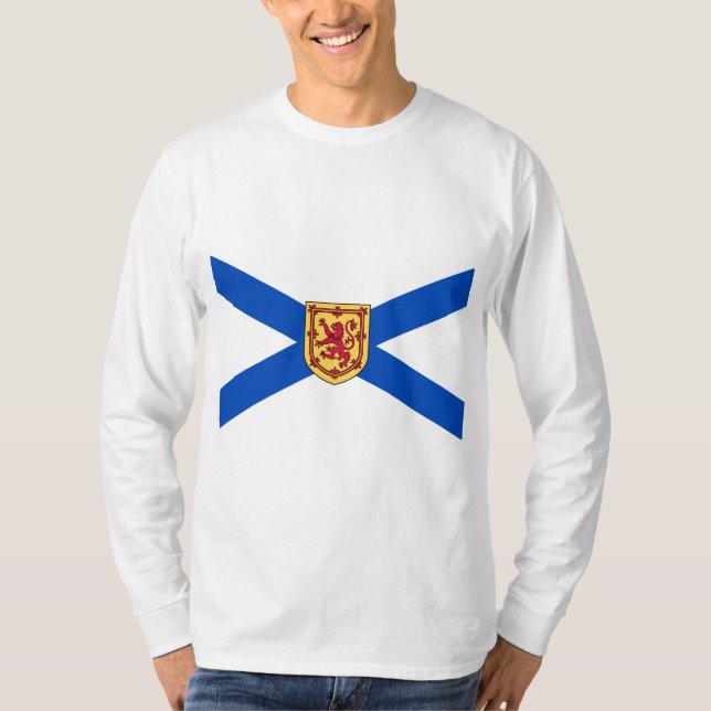 Flagge von Nova Scotia (kanadische Provinz) T-Shirt (Vorderseite)