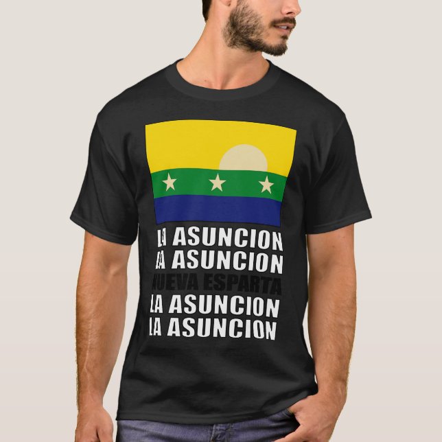 Flagge von Nueva Esparta T-Shirt (Vorderseite)