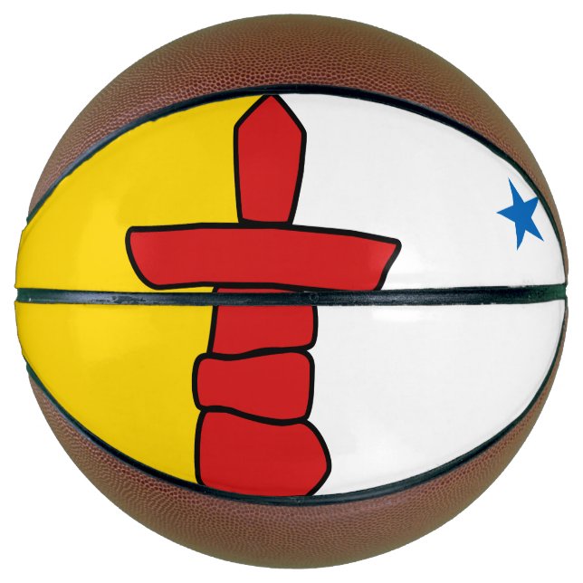 Flagge von Nunavut, Kanada Basketball (Vorderseite)