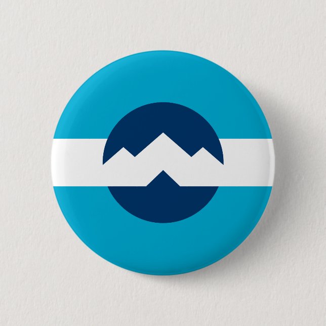 Flagge von Ogden, Utah Button (Vorderseite)