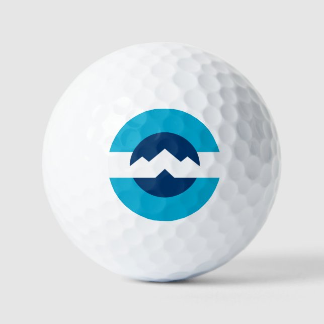 Flagge von Ogden, Utah Golfball (Vorderseite)