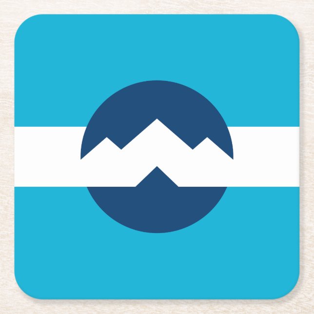 Flagge von Ogden, Utah Rechteckiger Pappuntersetzer (Vorderseite)
