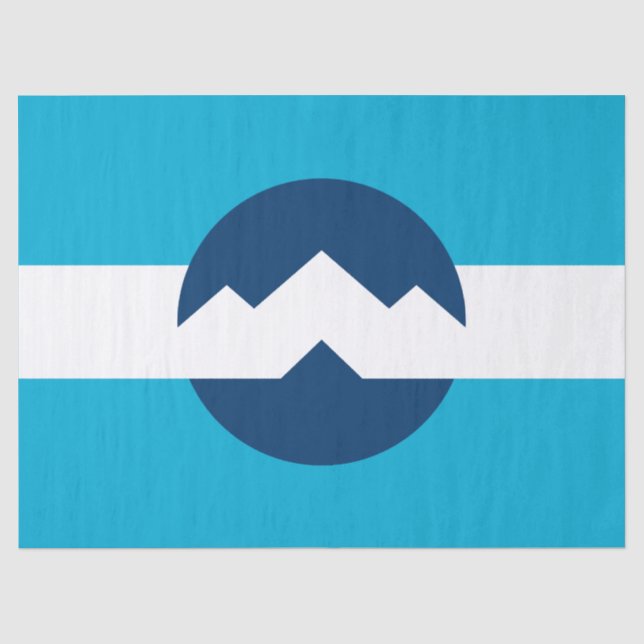 Flagge von Ogden, Utah Seidenpapier (Vorderseite)