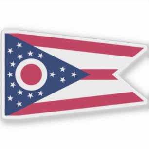 Flagge von Ohio Aufkleber