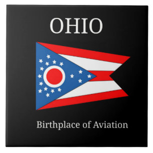 Flagge von Ohio, gekennzeichnet Fliese