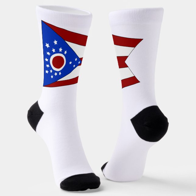 Flagge von Ohio Socken (Gewinkelt)