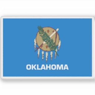 Flagge von Oklahoma Aufkleber