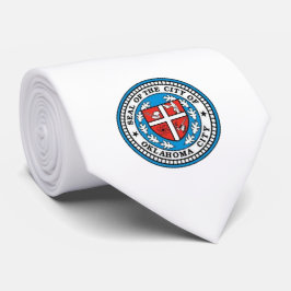 Flagge von Oklahoma City (Oklahoma) Krawatte