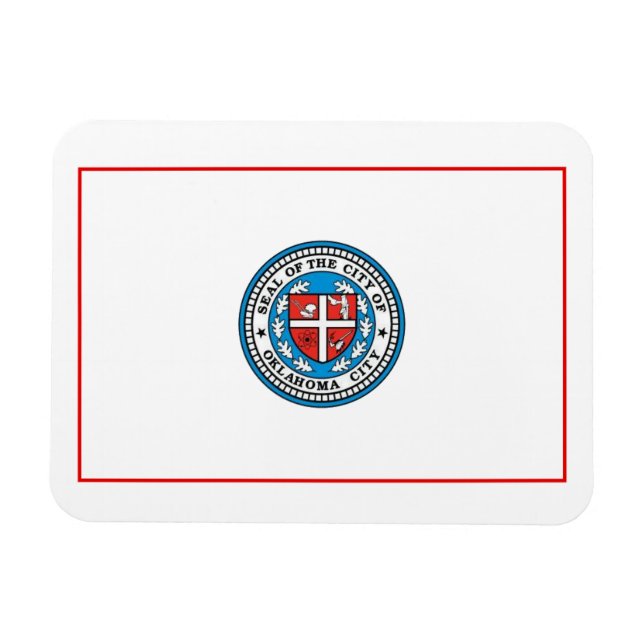 Flagge von Oklahoma City (Oklahoma) Magnet (Horizontal)