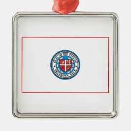 Flagge von Oklahoma City (Oklahoma) Ornament Aus Metall