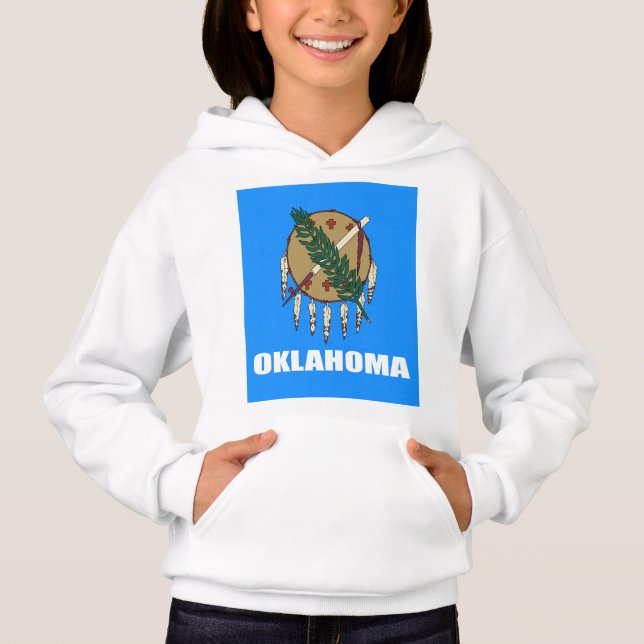 Flagge von Oklahoma  Hoodie (Vorderseite)