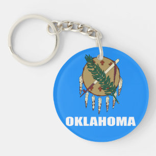 Flagge von Oklahoma Schlüsselanhänger
