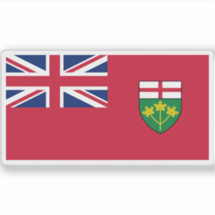 Flagge von Ontario Aufkleber