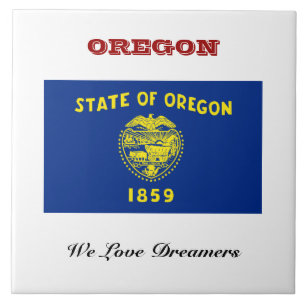 Flagge von Oregon Fliese