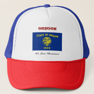 Flagge von Oregon Truckerkappe