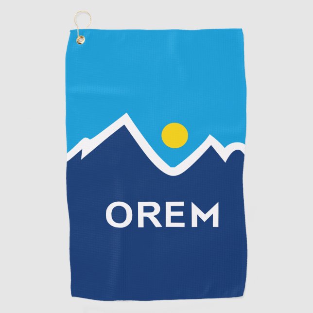 Flagge von Orem, Utah Golfhandtuch (Vorderseite)