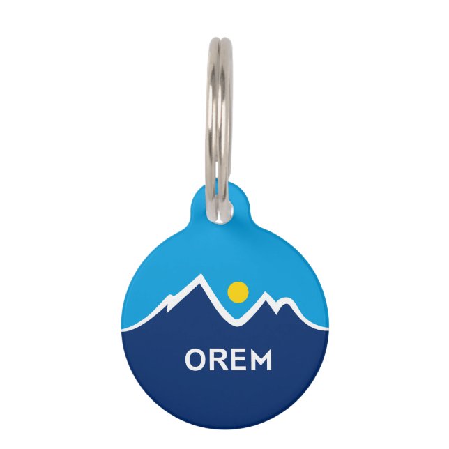 Flagge von Orem, Utah Haustiermarke (Vorderseite)