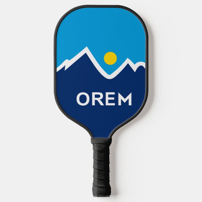 Flagge von Orem, Utah Pickleball Schläger (Vorderseite)