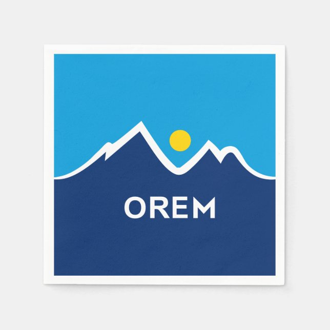 Flagge von Orem, Utah Serviette (Vorderseite)