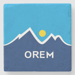 Flagge von Orem, Utah Steinuntersetzer