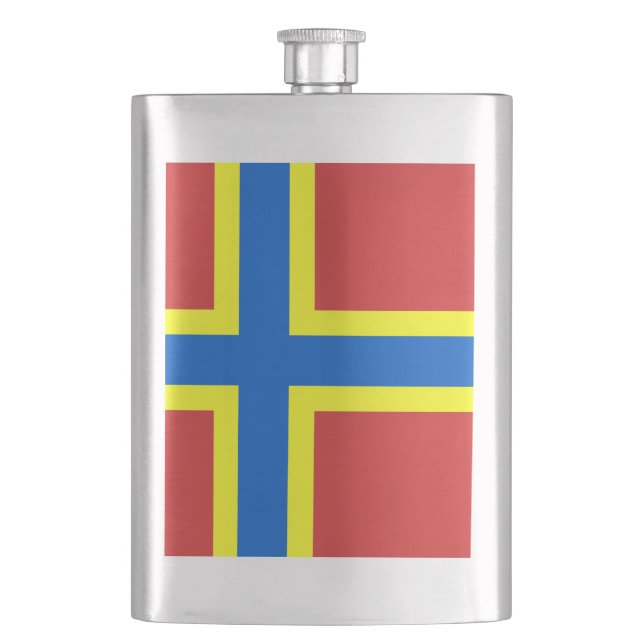 Flagge von Orkney Flask Flachmann (Vorderseite)