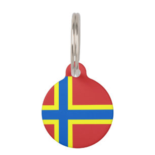 Flagge von Orkney Pet-ID-Anhänger Haustiermarke
