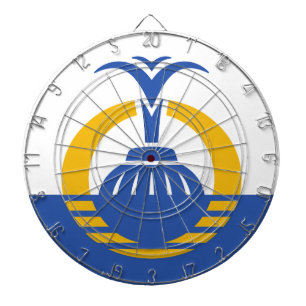 Flagge von Orlando, Florida. Dartscheibe