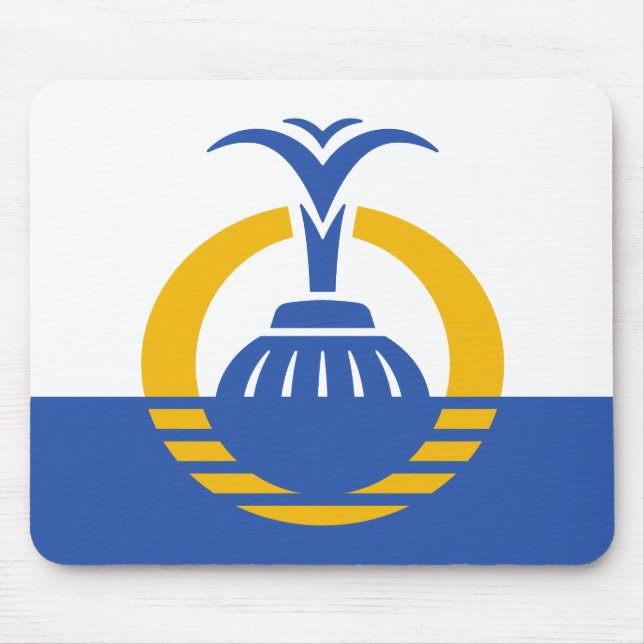 Flagge von Orlando, Florida. Mousepad (Vorne)