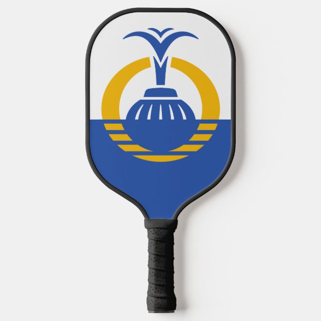Flagge von Orlando, Florida. Pickleball Schläger (Vorderseite)